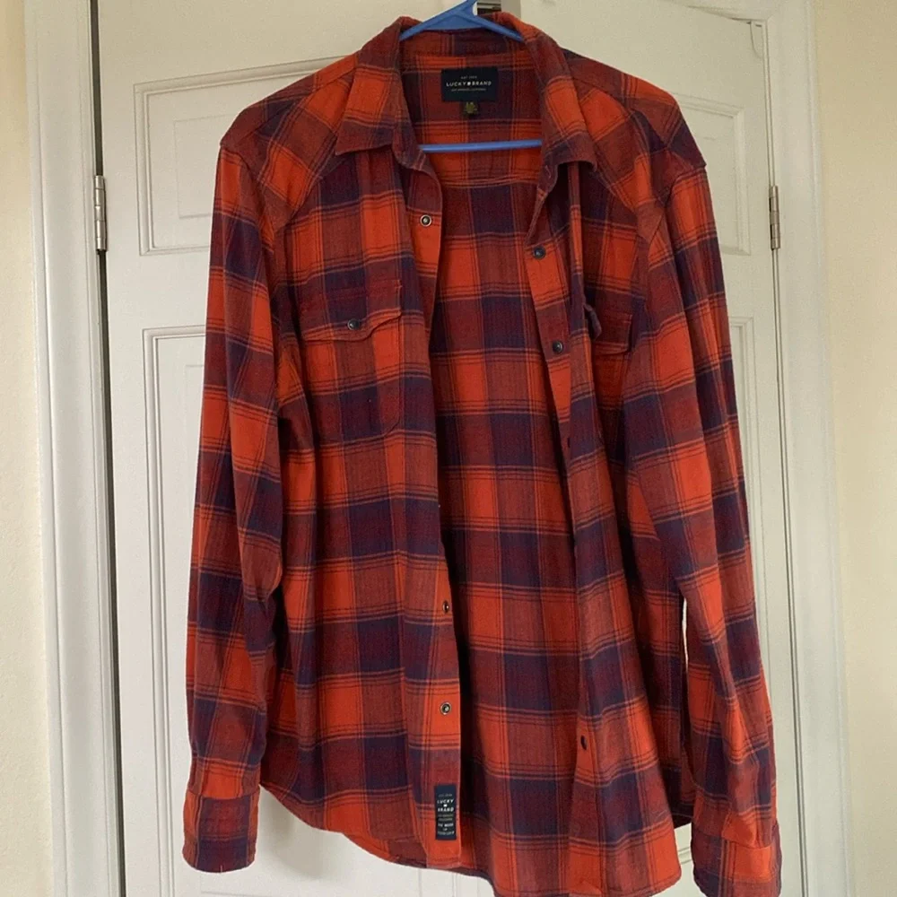 Flannel by Lucky Brand. Large. EUC - Picture 1 of 8